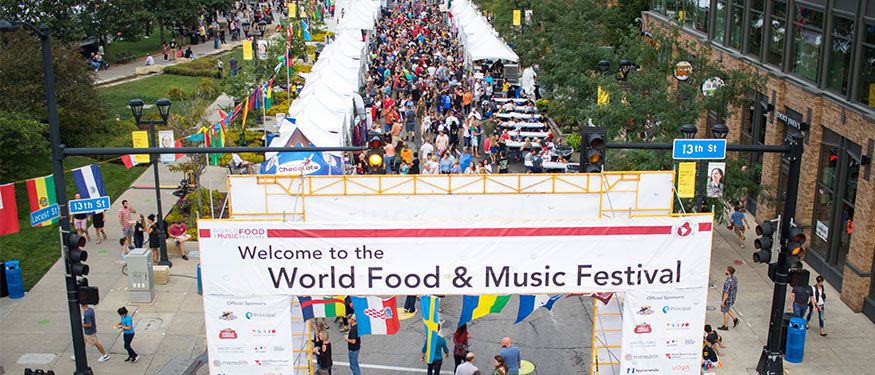 World Food and Music Festival in Downtown DSM USA World Food and Music Festival in Downtown DSM USA